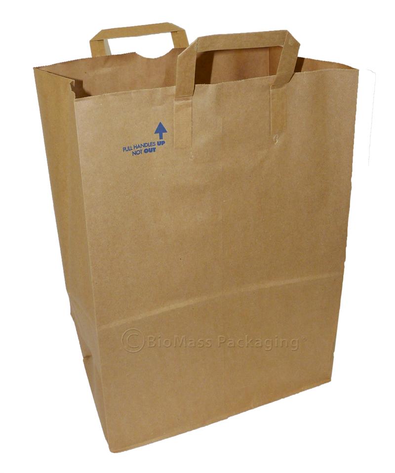 1/6 BROWN BAG WITH HANDLE,
BROWN (300/BL)