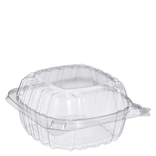 C53PST1, DART 5&quot; HINGED  CONTAINER, CLEAR (500/CS)