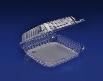 CHC9X3, CLEAR HINGED CONT, 1-COMP 9&quot; 200/CS