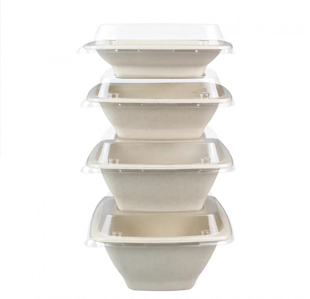 32OZ SQUARE BOWL, NATURAL PULP, PFAS FREE, 300CT