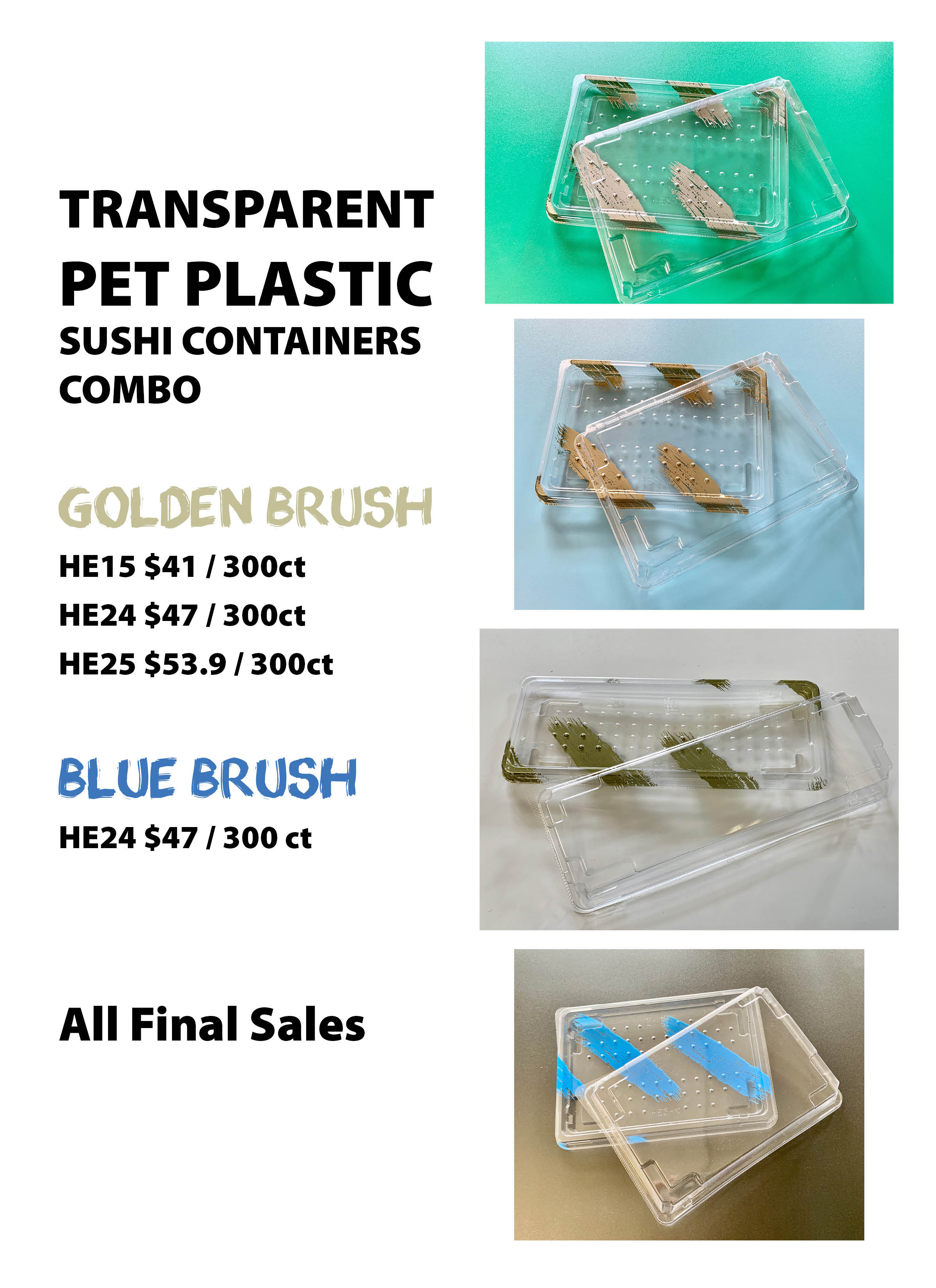 HE sushi container