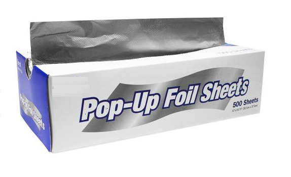 12X10.75 INTERFOLD POP-UP
FOIL SHEET, 500/BX, 6BX/CS