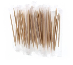 PLAIN INDIVIDUAL CELLO WRAPPED ROUND TOOTHPICK 12