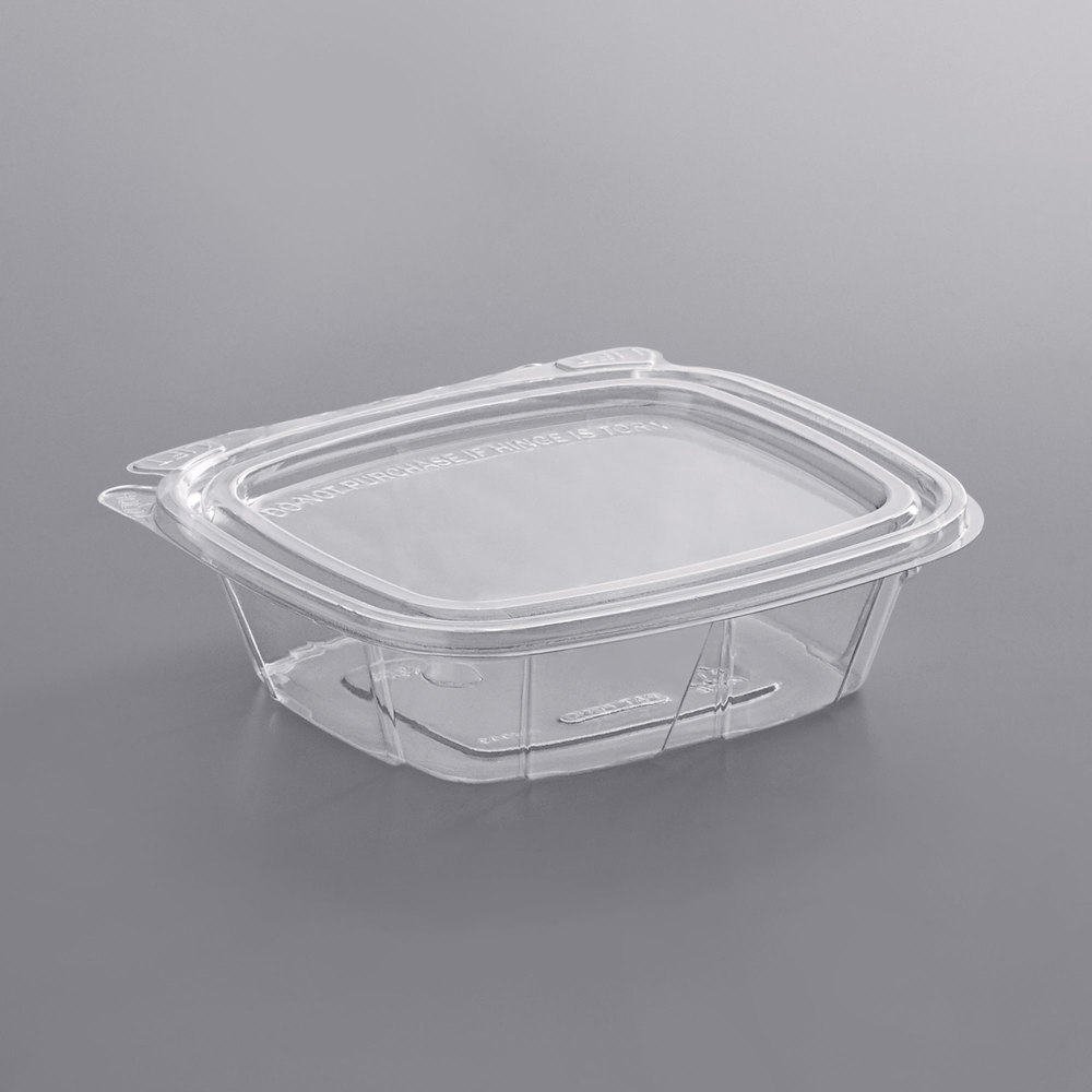 CH8DEF, 8OZ CLEARPAC SAFESAL HINGED CONTAINER, CLEAR, 200CT