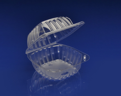 CHC5X2, CLEAR HINGED CONT, 5&quot;x2&quot; (500/CS)