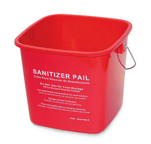 6QT SANITIZING CONTAINER, RED