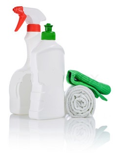Cleaning Towels &amp; Spray Bottles