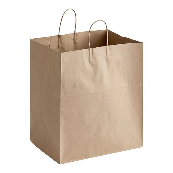 NATURAL KRAFT SHOPING BAG WITH  TWISTED HANDLES, XL, 